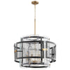 Panorama Chandelier in Noir / Aged Brass