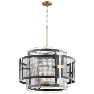 Panorama Chandelier in Noir / Aged Brass