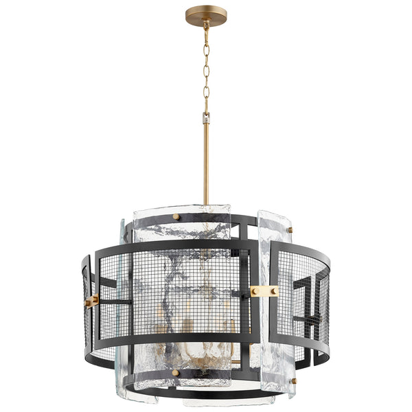 Panorama Chandelier in Noir / Aged Brass