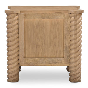 Treccia 2 Drawer Nightstand in Oak