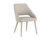 GALEN DINING ARMCHAIR - LINEA LIGHT GREY LEATHER