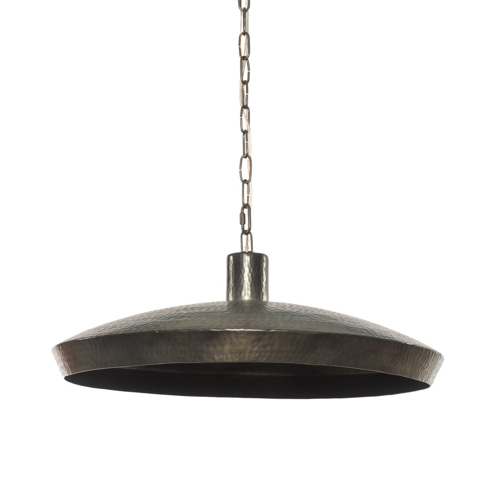 Eldon Pendant In Hammered Dark Antique Brass And Dark Antique Brass