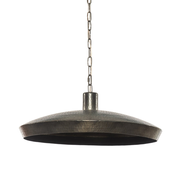 Eldon Pendant In Hammered Dark Antique Brass And Dark Antique Brass