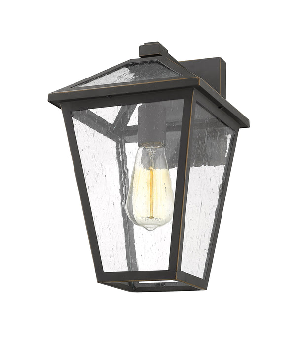 Talbot 1 Light Outdoor Wall Sconce in Rubbed Bronze Finish