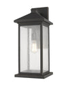 Portland 1 Light Outdoor Wall Sconce in Oil Rubbed Bronze Finish