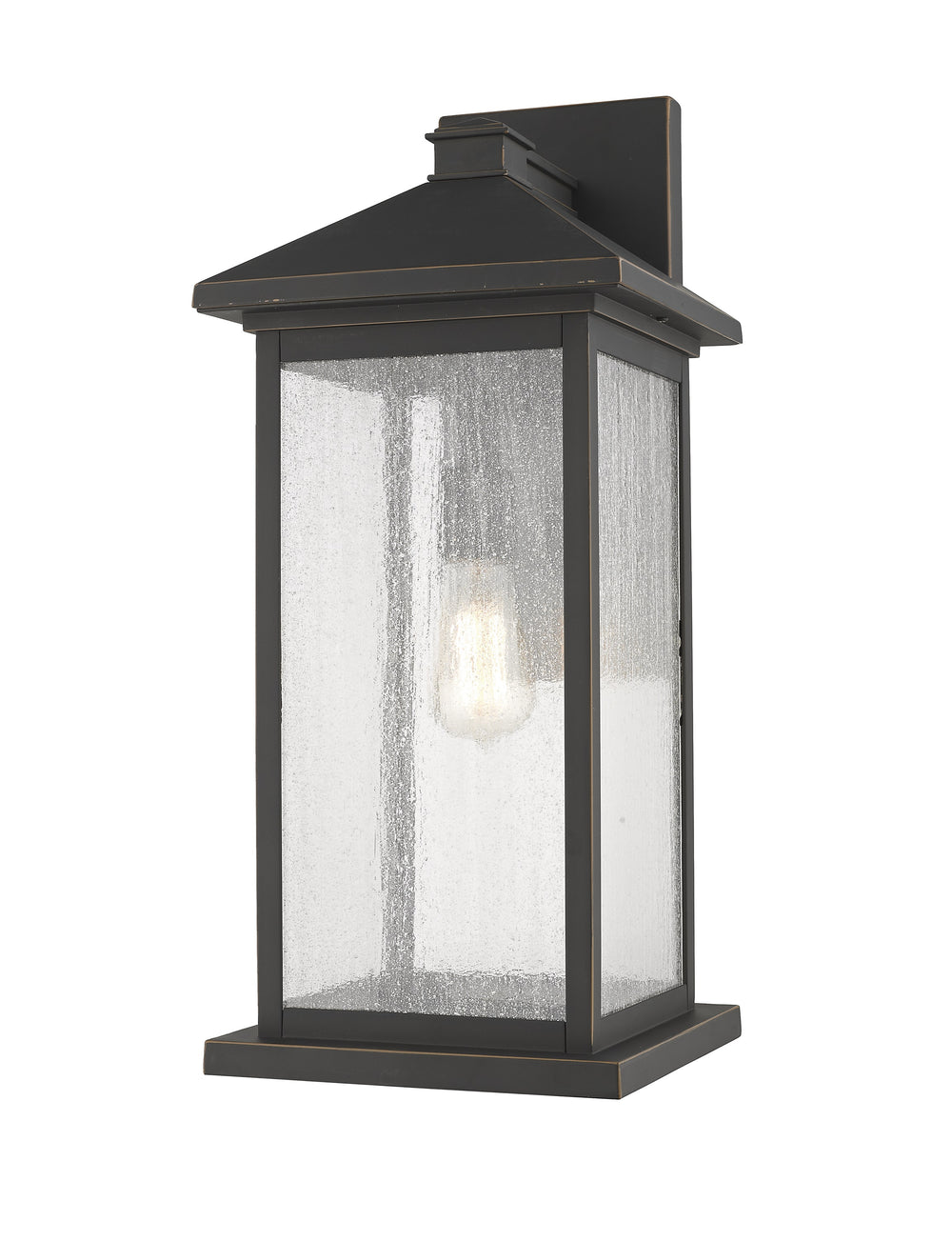 Portland 1 Light Outdoor Wall Sconce in Oil Rubbed Bronze Finish