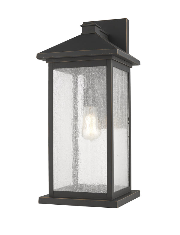 Portland 1 Light Outdoor Wall Sconce in Oil Rubbed Bronze Finish