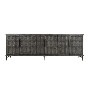 Willmark Solid Wood 6Dr Cabinet - Reclaimed Pine & Iron