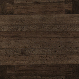 Abaso End Table - Ebony Rustic Wormwood Oak