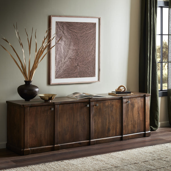Newton Media Console in Brown