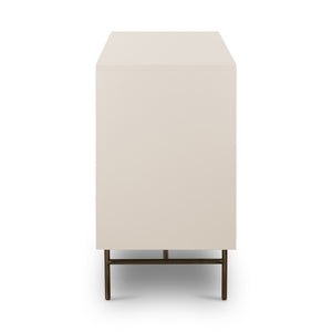 Luella 6 Drawer Dresser In Matte Alabaster