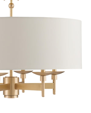 Bering Brass Chandelier In Antique Brass