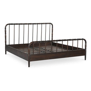 Moe's Vivian King Bed in Dark Brown