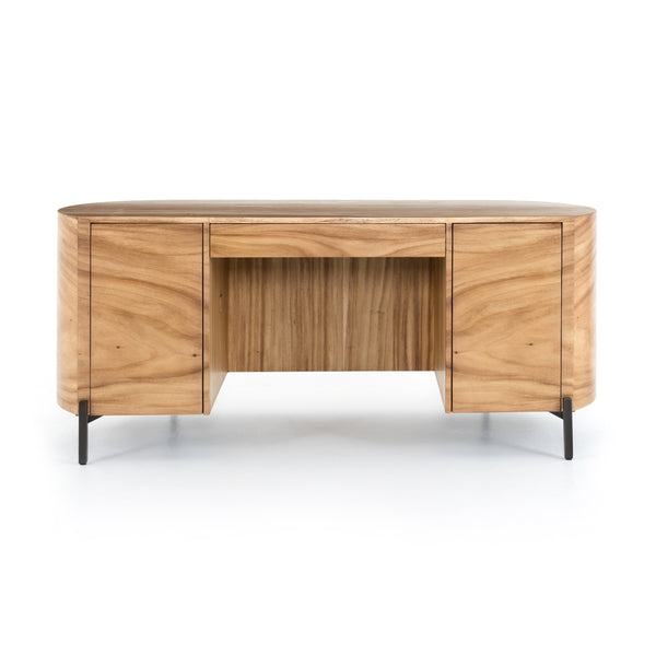 Lunas Executive Desk In Gold Guanacaste