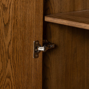 Renaud 3-Door Cabinet - Dark Toasted Oak Veneer