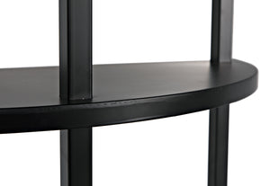 Spago Bookcase, Black Metal