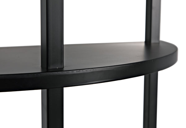 Spago Bookcase, Black Metal