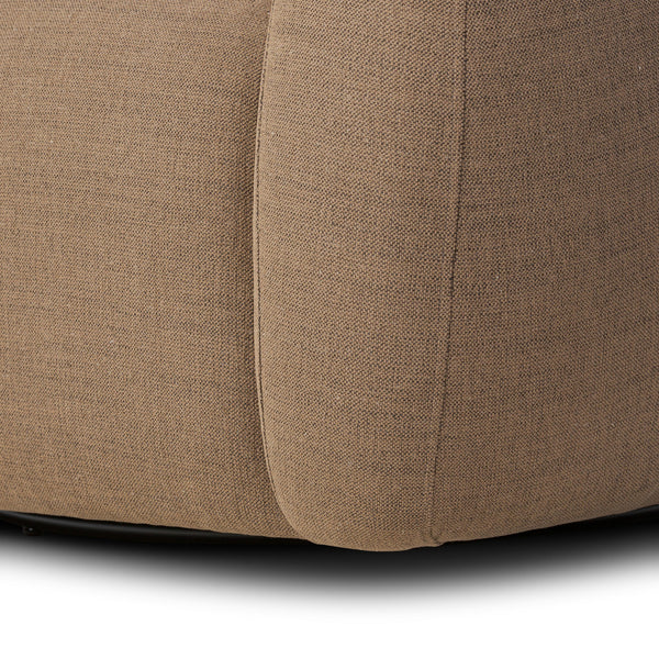 Channing Swivel Chair - Crypton Nomad Mushroom