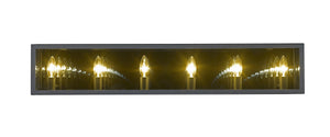 Infinity 6 Light Vanity in Misty Charcoal Finish