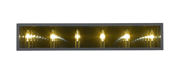 Infinity 6 Light Vanity in Misty Charcoal Finish