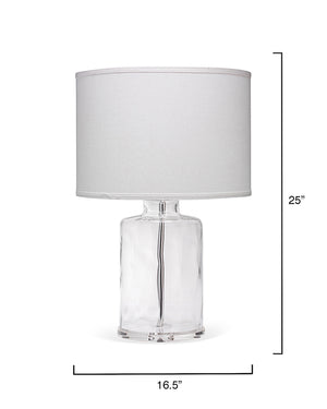 Napa Glass Table Lamp with Linen Shade