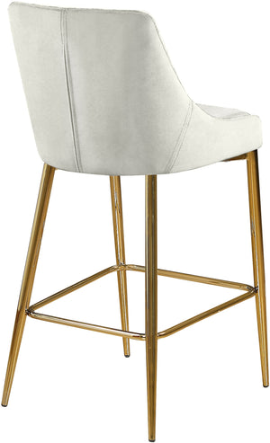 Lynette Stool In Cream Velvet