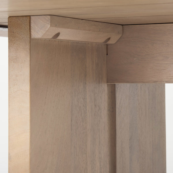 Aida 84L Light Brown Wood Dining Table