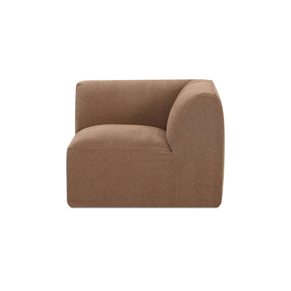 Moe's Isla Corner Chair in Mocha