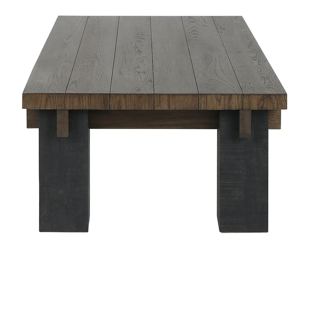 Duncan Solid Wood Rectangle Coffee Table with Reclaimed Pine