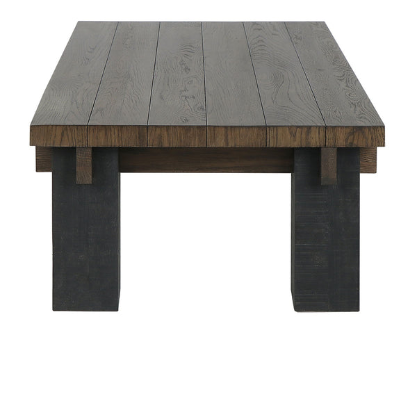 Duncan Solid Wood Rectangle Coffee Table with Reclaimed Pine