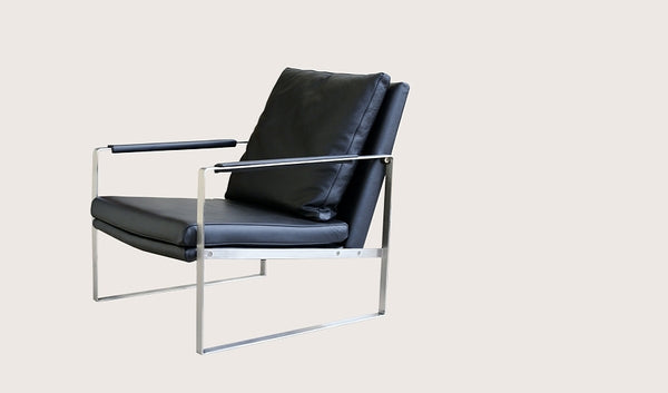 Geovani chair Black Genuine Leather