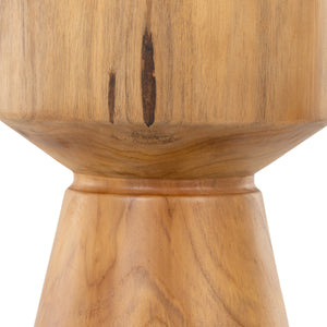 Jovie Outdoor End Table In Natural Teak
