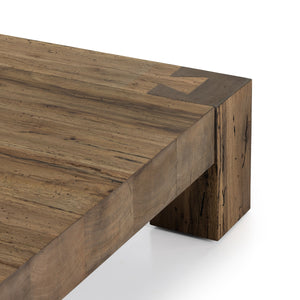 Abaso Coffee Table In Rustic Wormwood Oak