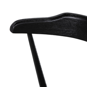 Ripley Dining Chair In Black Oak