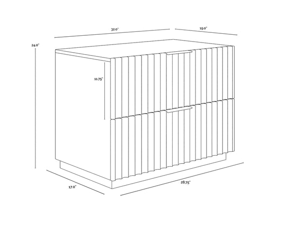 CARLIN NIGHTSTAND - TAUPE
