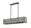 Dealey 7 Light Chandelier in Matte Black Finish