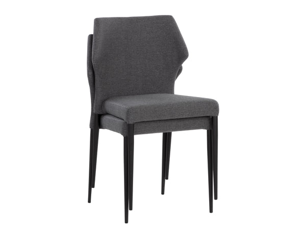 JAMES STACKABLE DINING CHAIR - CITY GREY