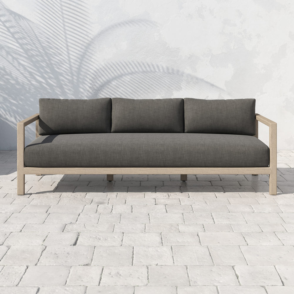 Sonoma Outdoor Sofa In 88" In Brown/Charcoal