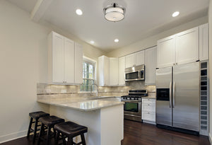 Savannah 2 Light Semi Flush Mount in Chrome  Finish