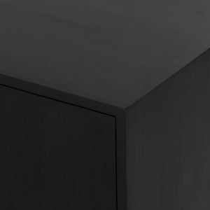 Isador Media Console In Black Wash Poplar
