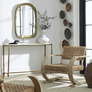 Bradano Brass Arch Mirror