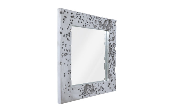 Splotch Mirror, Silver Leaf
