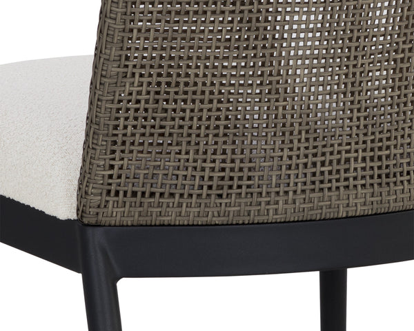 CALANDRI DINING CHAIR - BLACK - LOUIS CREAM