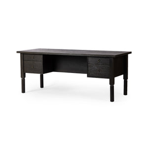 Concord Desk In Charcoal Oak