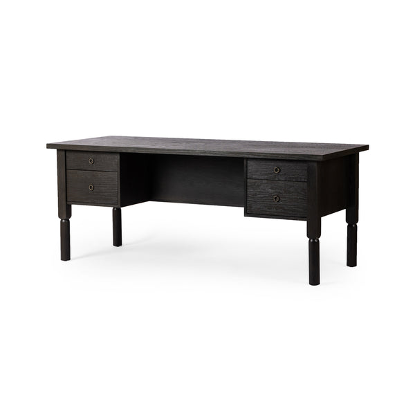 Concord Desk In Charcoal Oak