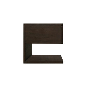 Jonah Floating Nightstand in Dark Brown
