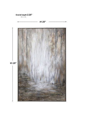 Desert Rain Hand Painted Abstract Art