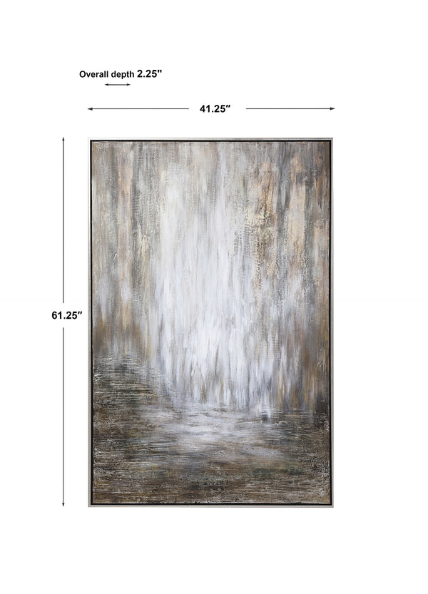 Desert Rain Hand Painted Abstract Art