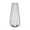 Petiole II Large Gold Toned Metal Table Candle Holder