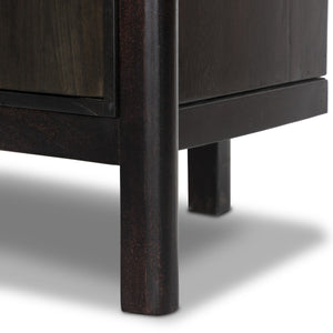 Reza Bookcase - Worn Black Acacia